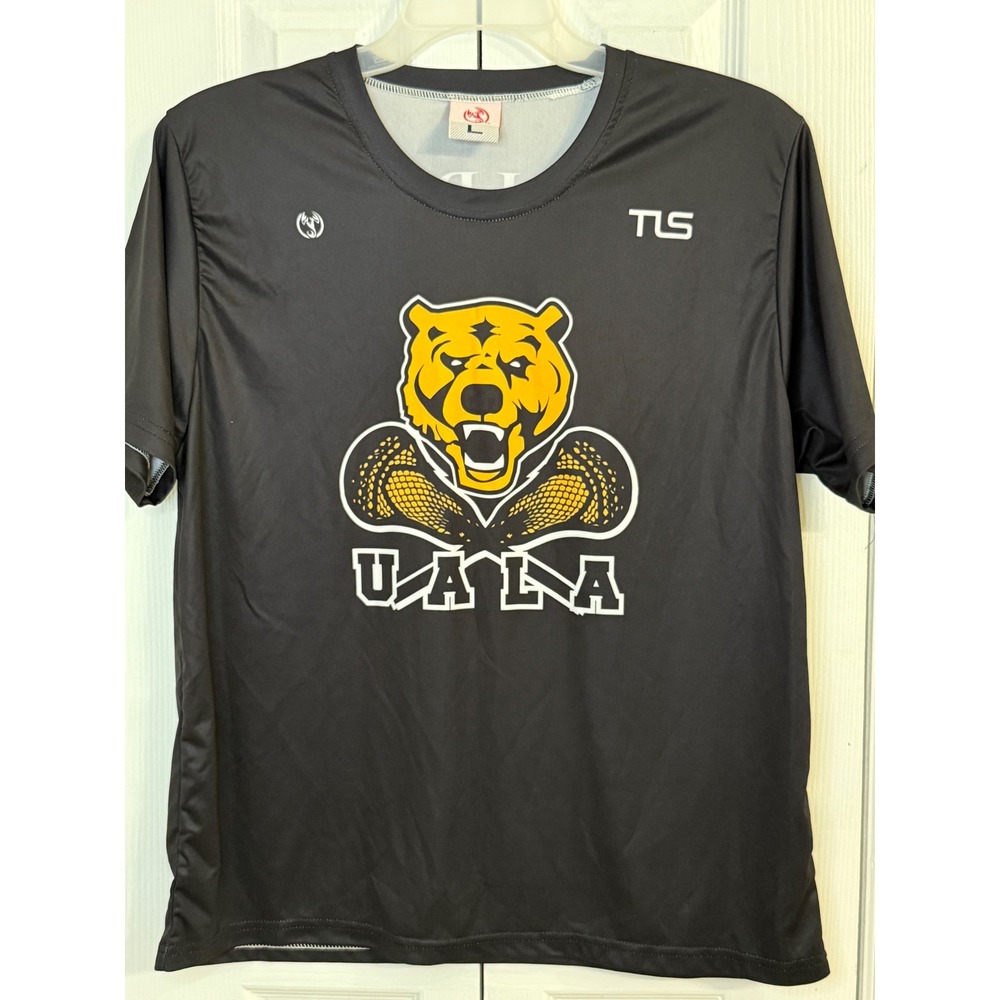 ✨UALA Golden Lacrosse Bears T-Shirt Athletic Sports Lacrosse top‎ Black Large